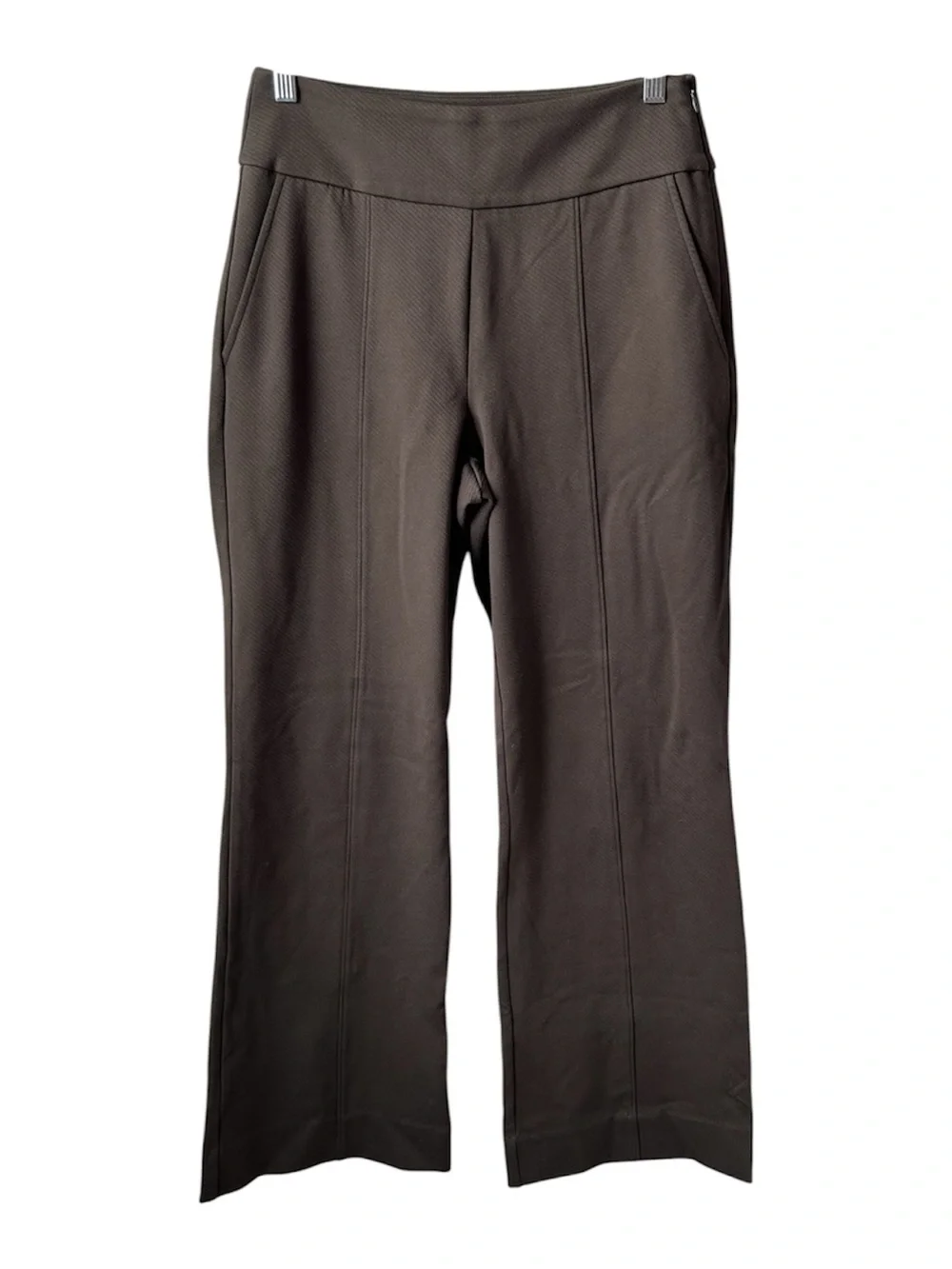 CAbi Academy Trousers Olive Green High-Waist Wide-Leg